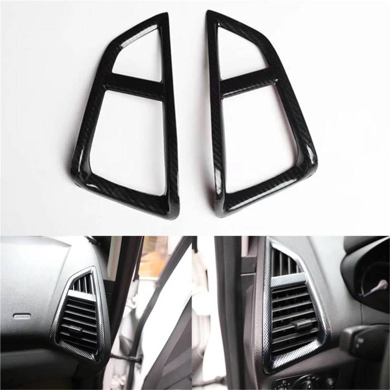 Auto-Innenverkleidungs Für Ford Für Ecosport 2013-2017 Auto-Armaturenbrett Seitenluftauslass-Entlüftungsrahmen Trim Styling Innenleisten Auto Dekoration Rahmen Trim(Carbon Pattern) von ZSGHJA
