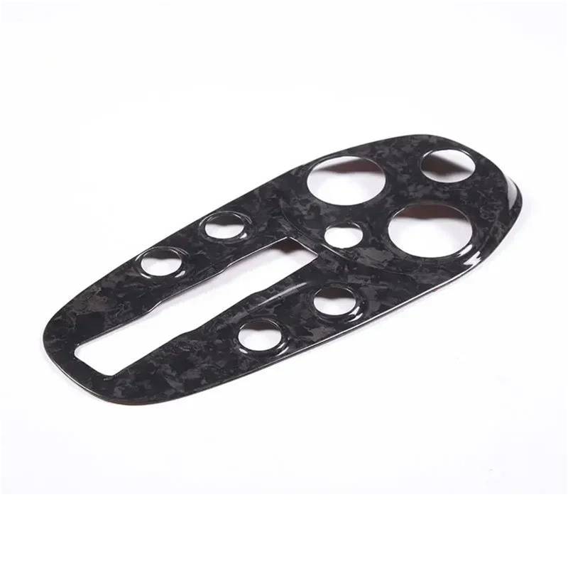 Auto-Innenverkleidungs Für GT 2019-2022 Kohlefaser-Auto-Zentralsteuerungsgetriebe-Panel-Rahmenabdeckung Trim-Aufkleber Autozubehör Auto Dekoration Rahmen Trim(Forged pattern) von ZSGHJA