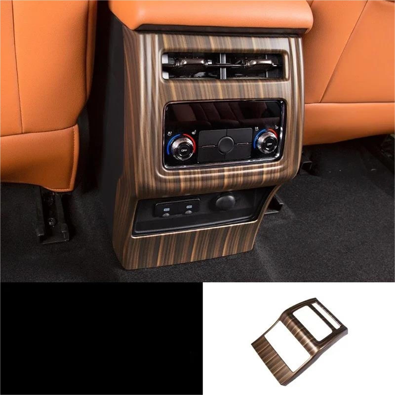 Auto-Innenverkleidungs Für H9 2024-2025 Pfirsich Holzmaserung Getriebe Shift Panel Trim Fenster Glas Lift Taste Schalter Trim Abdeckung Auto Dekoration Rahmen Trim(Style 6) von ZSGHJA