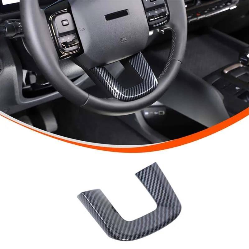 Auto-Innenverkleidungs Für Haval Für H9 2nd 2024 2025 ABS Carbon Muster Auto Center Shift Panel Lenkräder Spiegel Dekor Auto Dekoration Rahmen Trim(Carbon pattern 3) von ZSGHJA