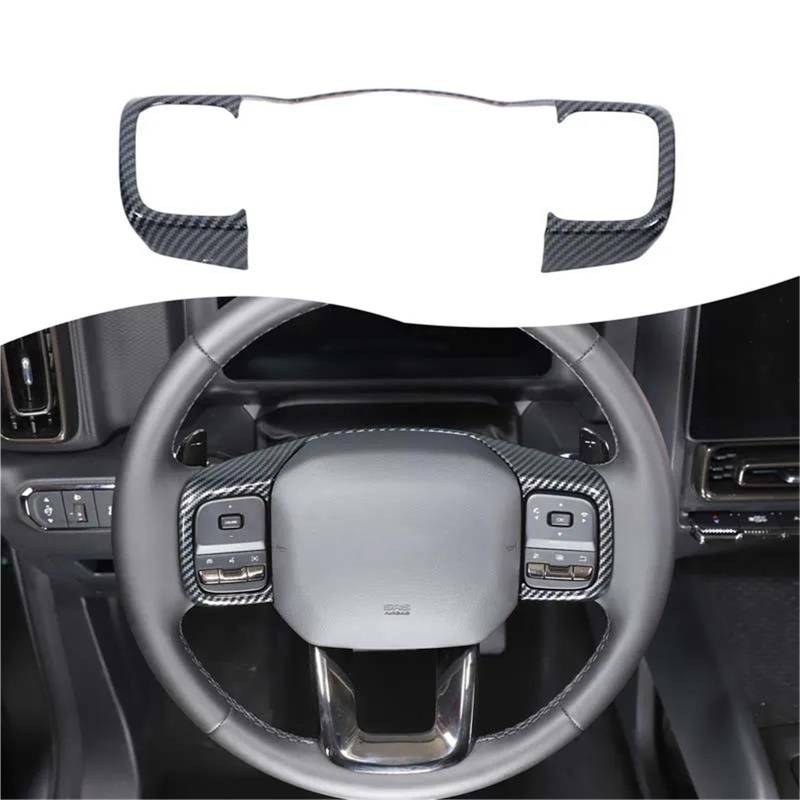 Auto-Innenverkleidungs Für Haval Für H9 2nd 2024 2025 ABS Carbon Muster Auto Center Shift Panel Lenkräder Spiegel Dekor Auto Dekoration Rahmen Trim(Carbon pattern 8) von ZSGHJA