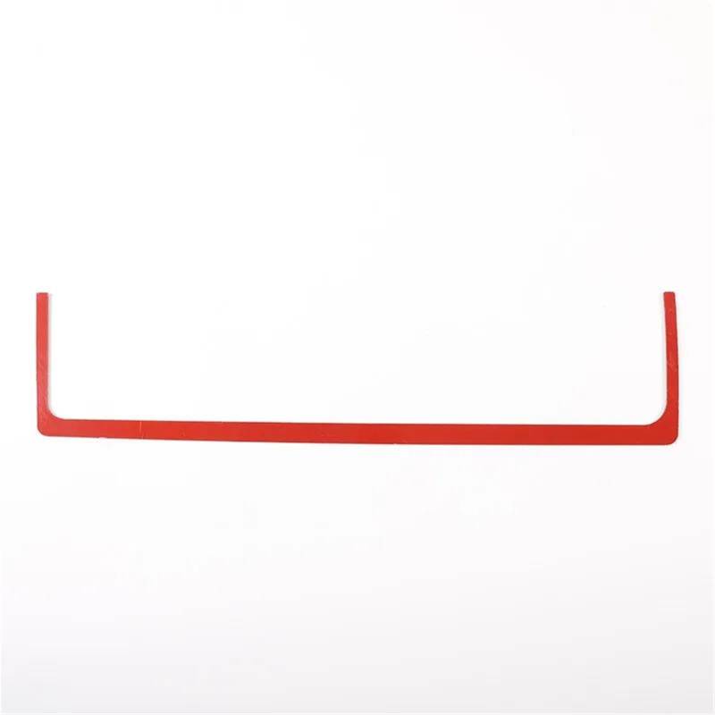 Auto-Innenverkleidungs Für Hummer Für H2 2003-2007 Weiche Kohlefaser Auto Armaturenbrett Dekorative Streifen Aufkleber Auto Innenschutz Auto Dekoration Rahmen Trim(Rot) von ZSGHJA