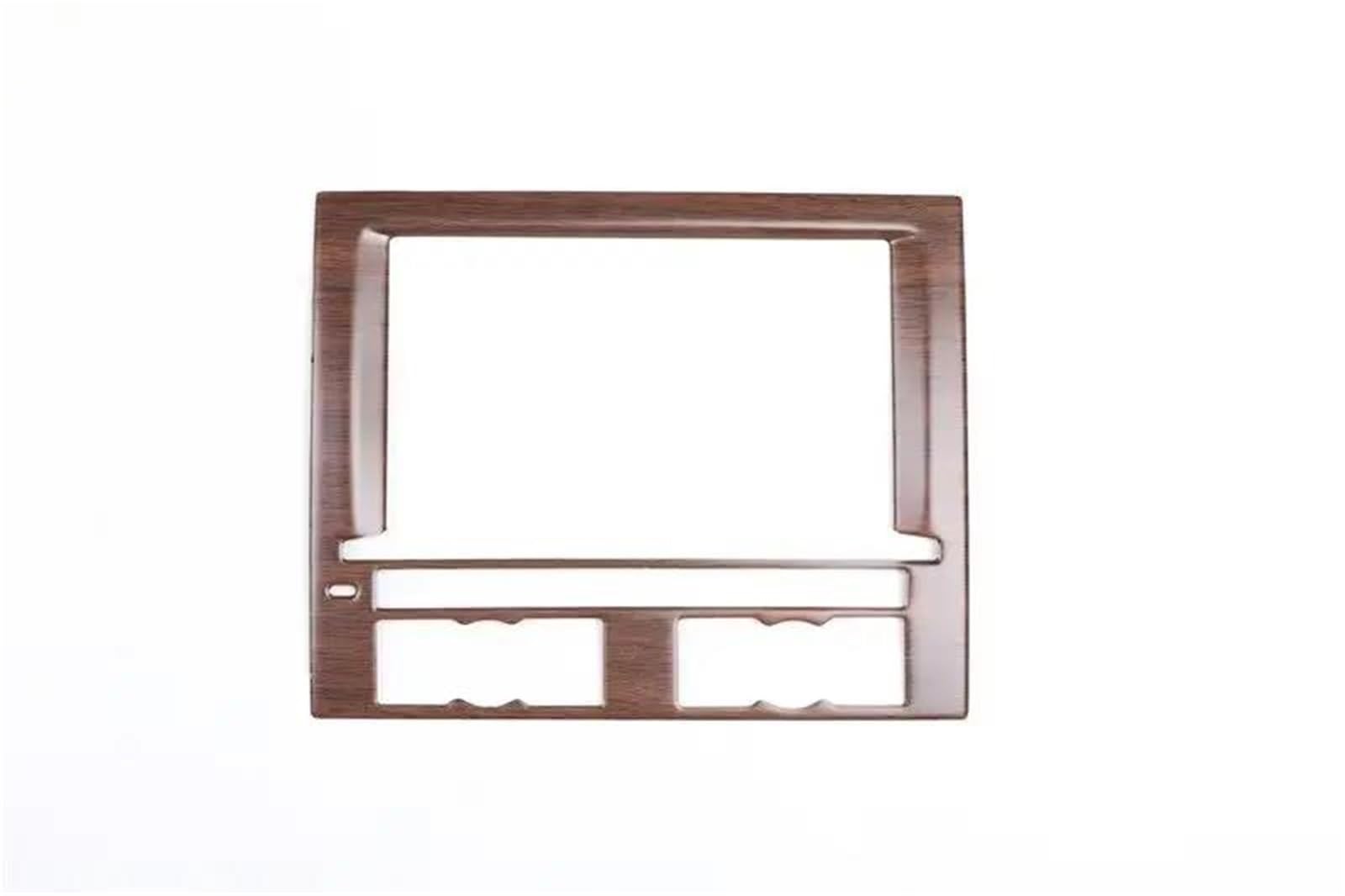 Auto-Innenverkleidungs Für Macan 2014-2020 Carbon Fiber Pattern ABS Auto Armaturenbrett Mittelkonsole GPS Rahmen Abdeckung Trim Aufkleber Auto Dekoration Rahmen Trim(Wood Color) von ZSGHJA