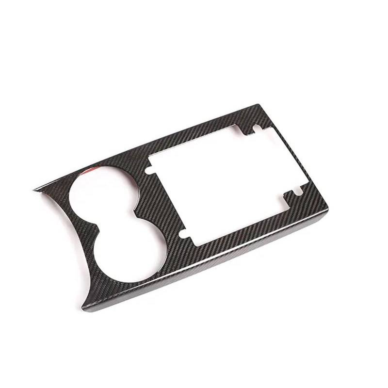 Auto-Innenverkleidungs Für Macan 2014-2023 Carbon Fiber Auto Zentrale Steuerung Wasser Tasse Halter Panel Rahmen Panel Abdeckung Trim Auto Dekoration Rahmen Trim(Carbon Pattern) von ZSGHJA