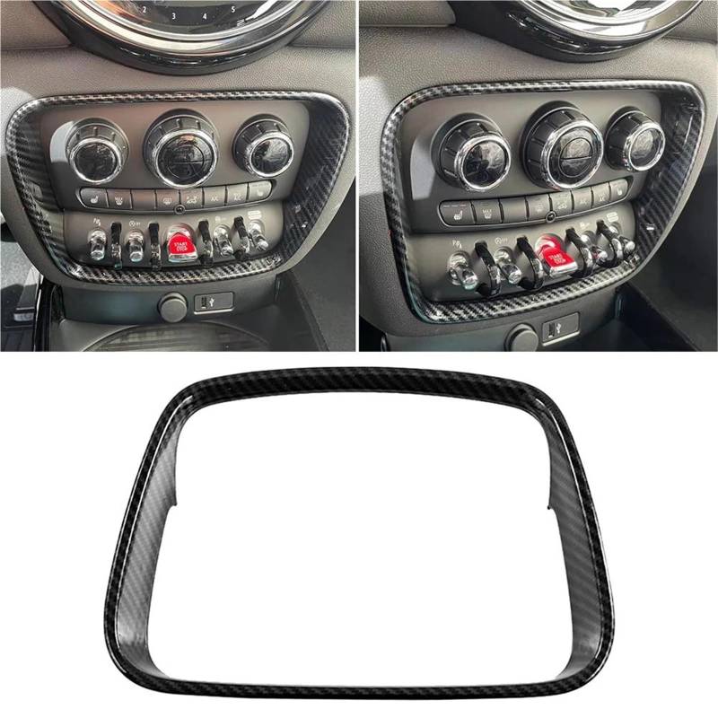 Auto-Innenverkleidungs Für Mini Für Clubman Für F54 2016-2022 Auto-Armaturenbrett Klimaanlage Schalter Rahmenabdeckung Zieraufkleber Auto Dekoration Rahmen Trim von ZSGHJA