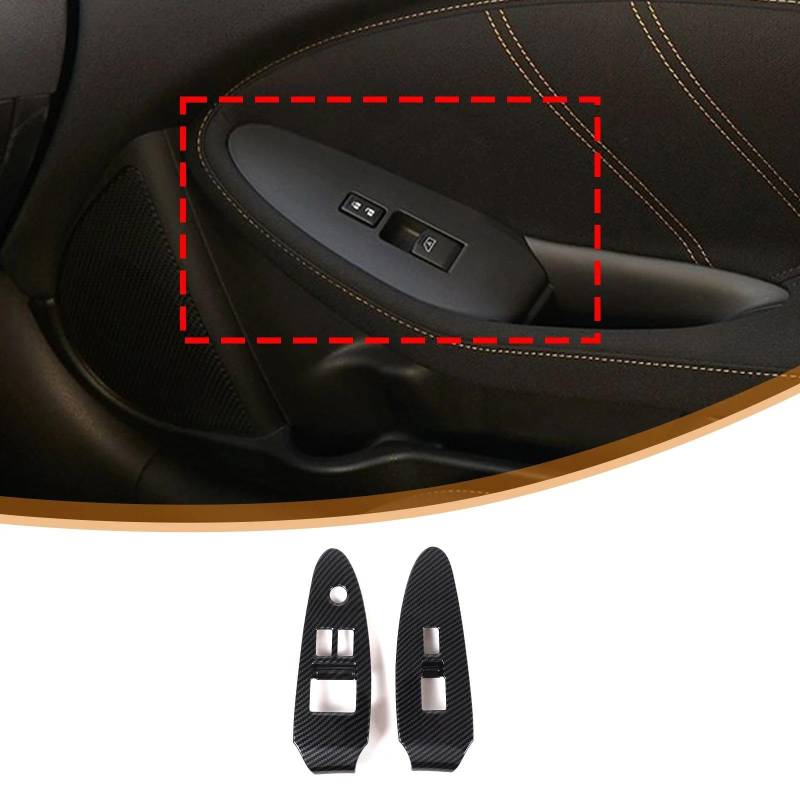 Auto-Innenverkleidungs Für Nissan Für 370Z Z34 2009-2020 LHD ABS Carbon Muster Fensterheber Control Button Panel Trim Abdeckung Auto Dekoration Rahmen Trim von ZSGHJA