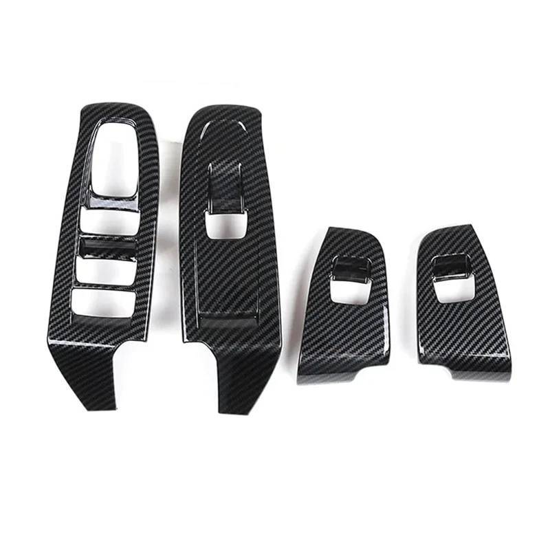 Auto-Innenverkleidungs Für Subaru Für Crosstrek 2023-2024 ABS Auto Türgriff Armlehne Fenster Glas Lift Panel Rahmen Abdeckung Auto Dekoration Rahmen Trim(LHD) von ZSGHJA