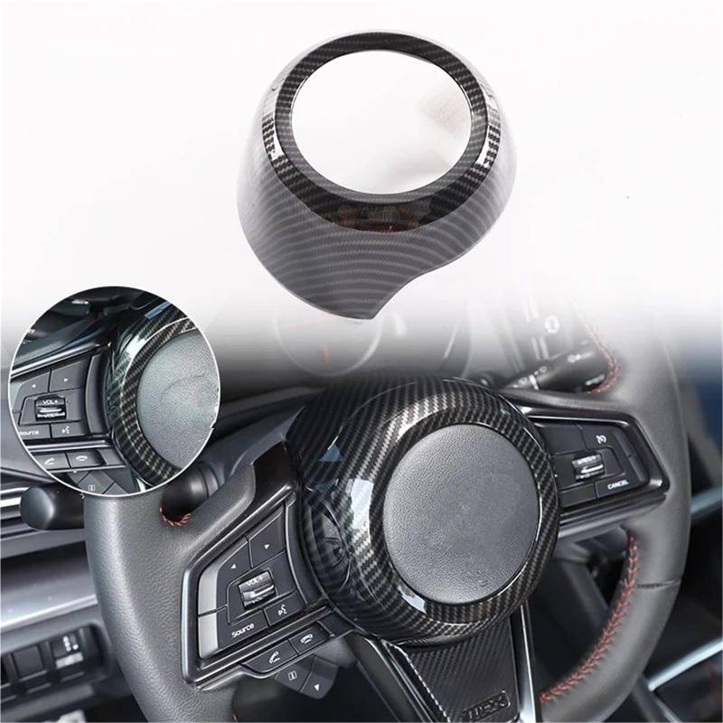 Auto-Innenverkleidungs Für Subaru Für WRX WRX STI 2022-2024 ABS Carbon Fiber Texture Auto Lenkrad Center Abdeckung Aufkleber Innen Auto Dekoration Rahmen Trim von ZSGHJA