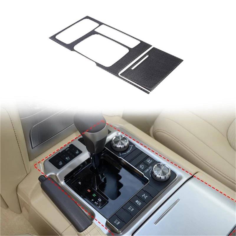 Auto-Innenverkleidungs Für Toyota Für Land Für Cruiser 2005-2012 Weiche Carbonfaser-Auto-Center-Control-Getriebe-Panel-Abdeckungs Auto Dekoration Rahmen Trim von ZSGHJA