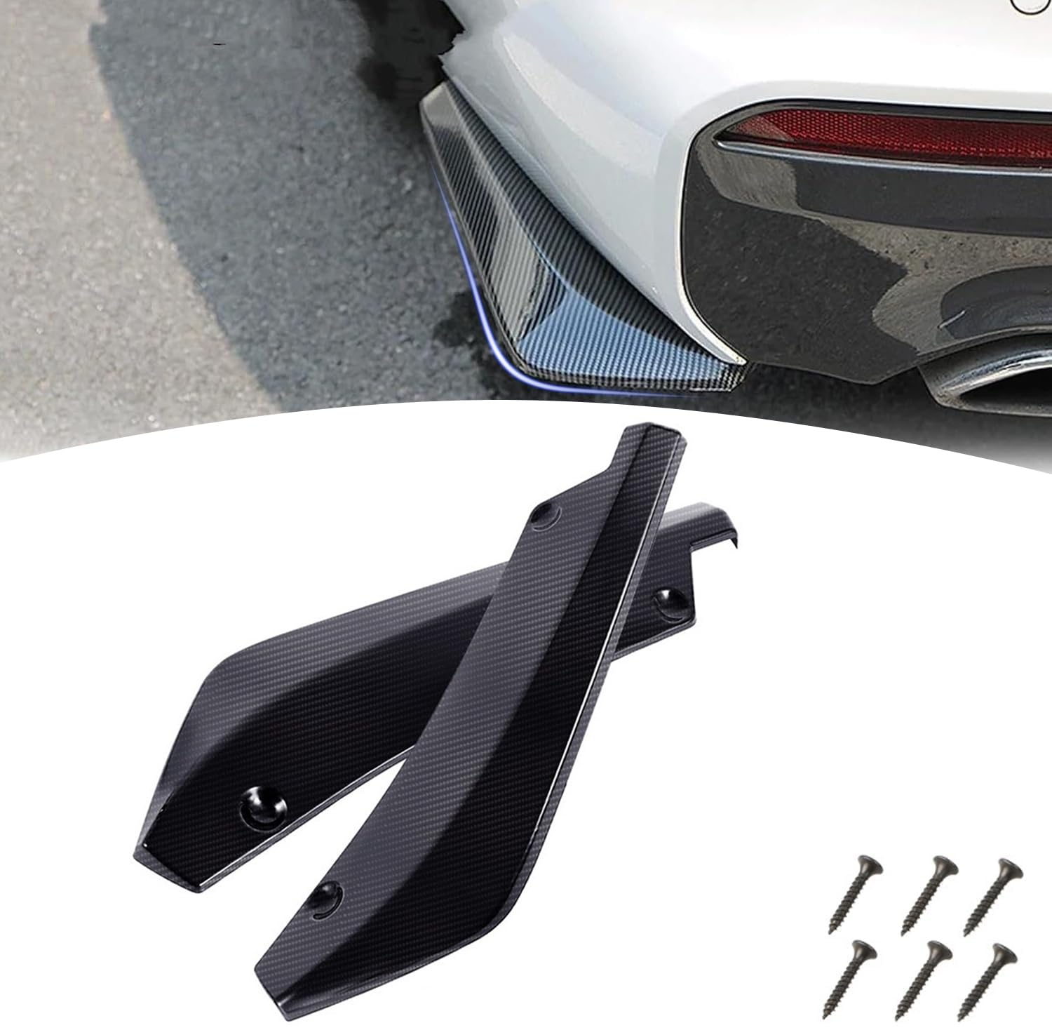 2 Stück Auto Heckspoiler für Volvo XC60 XC70 XC90 C30 S60 S60L S80 S90 V60 V70 V90 T5 T6 T8, Auto Hecklippe Heckstoßstange Diffusor Splitter Lippe, Wrap Angle Spoiler Mit 6 Schrauben 2 Stück Auto Heckspoiler für Volvo XC60 XC70 XC90 C30 S60 S60L S80 S90 V60 V70 V90 T5 T6 T8, Auto Hecklippe Heckstoßstange Diffusor Splitter Lippe, Wrap Angle Spoiler Mit 6 Schrauben von ZSGHRZ