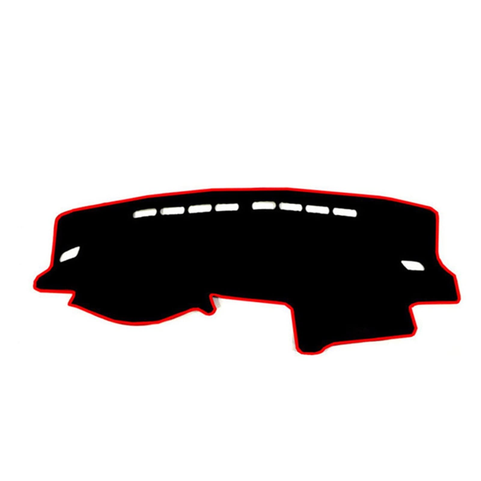Auto-Abdeckungs-Matten-Auflage Für VW Für Polo Für Vento MK5 6R 2009-2017 -Sonnenschutz-Instrumenten-Teppich Armaturenbrett-Abdeckungs(Red Edge) von ZSHYTWE