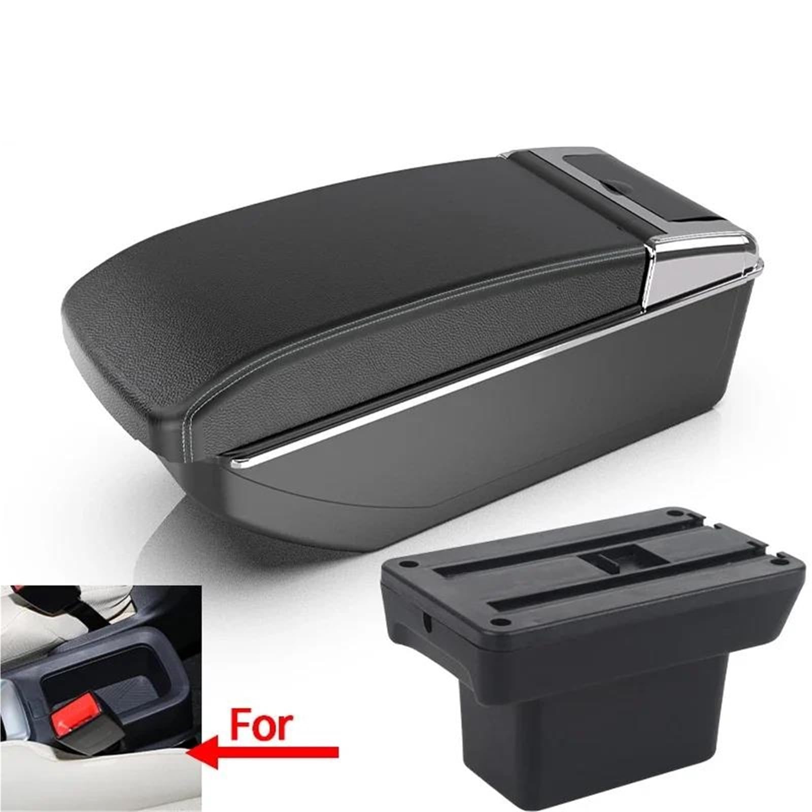 Auto Armlehnenbox Armlehne Box Für Baojun Für Yep Auto Armlehne Auto Zubehör Innen Details Lagerung Box Nachrüstteile Mittelkonsolen(Style B3) von ZSHYTWE