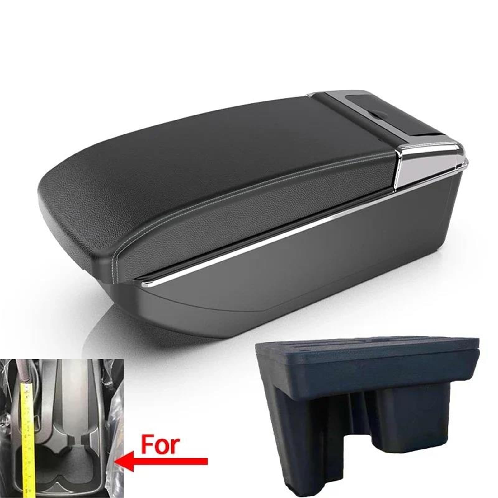 Auto Armlehnenbox Armlehne Box Für Toyota Für Hilux Auto Armlehne Innen Retrofit Center Storage Box Auto Zubehör Usb Mittelkonsolen(Style B3) von ZSHYTWE
