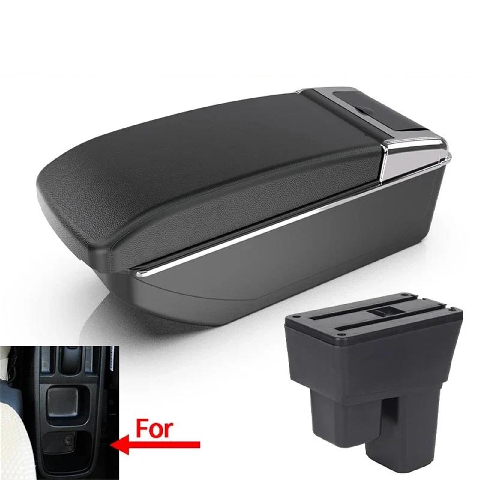 Auto Armlehnenbox Armlehne Für Fit Für Jazz 2 2008 2009 2010 2011 2012 2013 Auto Armlehne Box Arm Aufbewahrungsbox Autozubehör Mittelkonsolen(Style B2) von ZSHYTWE