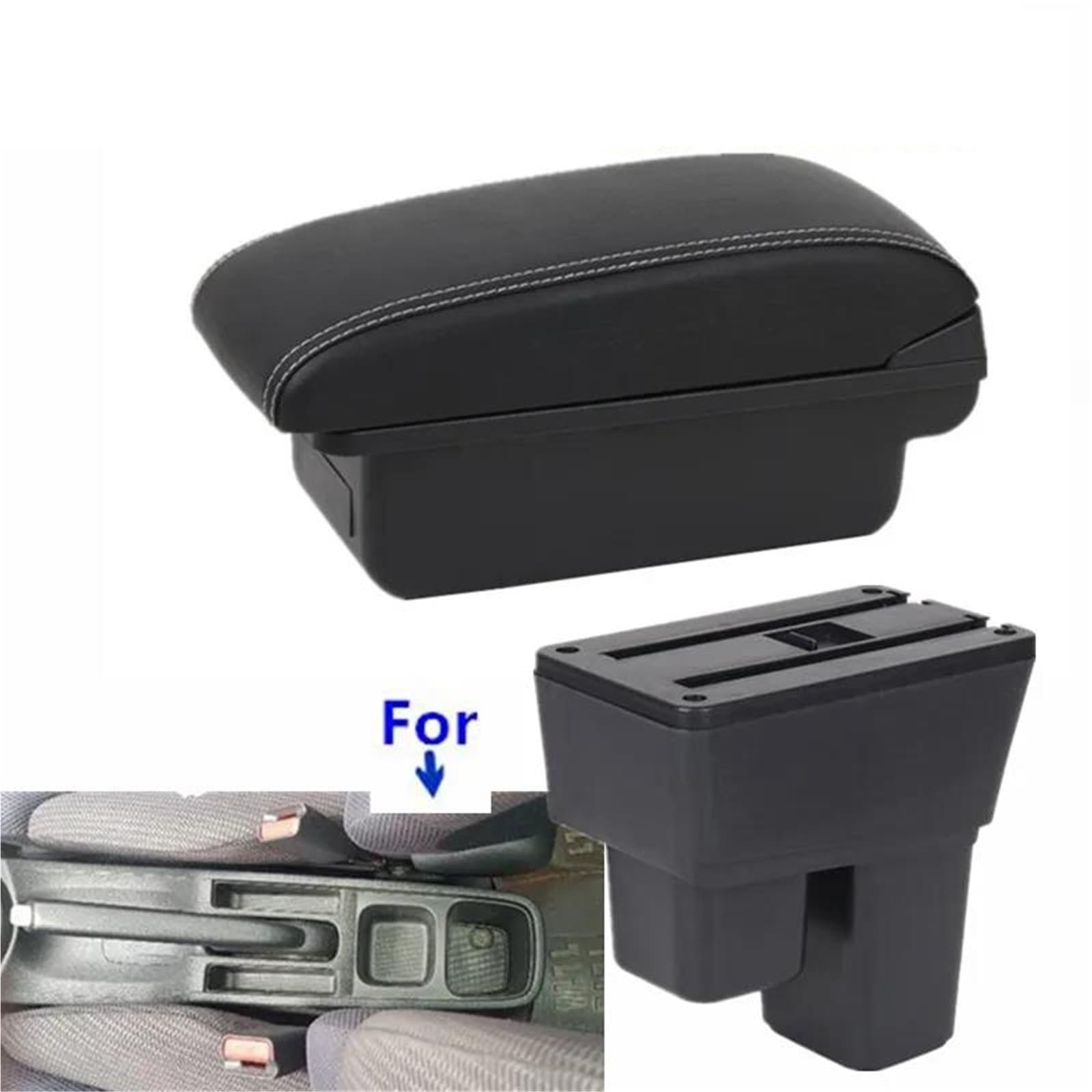 Auto Armlehnenbox Armlehne Für Fit Für Jazz 2 2008 2009 2010 2011 2012 2013 Auto-Armlehnenbox Arm-Aufbewahrungsbox Autozubehör Mittelkonsolen(Style A3) von ZSHYTWE