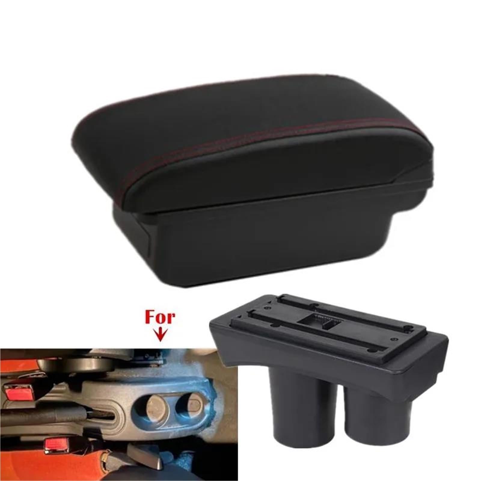 Auto Armlehnenbox Armlehnenbox Für Citroen Für C3 C2 Auto Armlehne Aufbewahrungsbox Innenteile Nachrüstteile Autozubehör Mittelkonsolen(Style A2) von ZSHYTWE