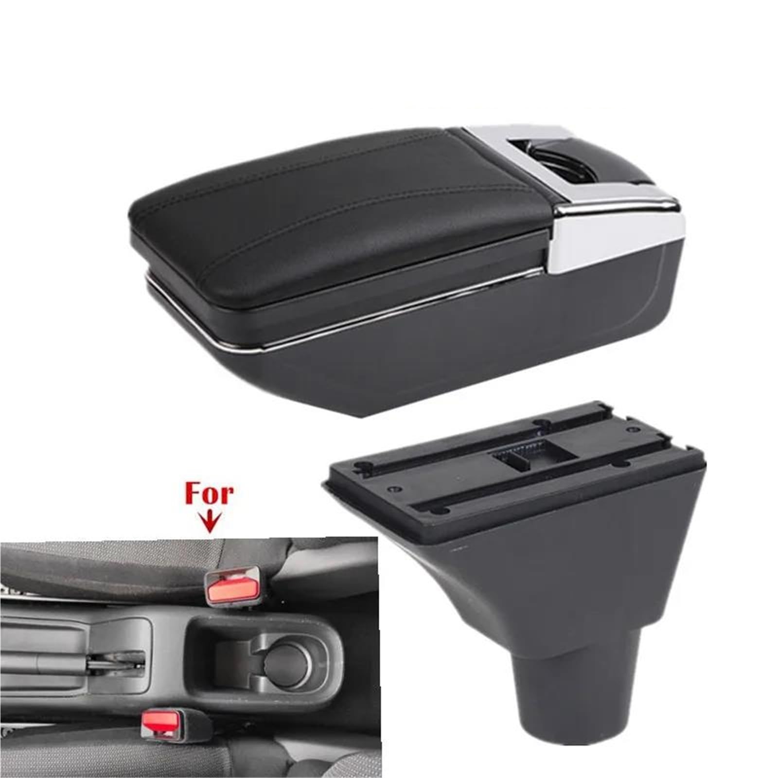 Auto Armlehnenbox Armlehnenbox Für Citroen Für C3 C4 Auto-Armlehnenbox Aufbewahrungsbox Innenraum Spezielle Nachrüstteile Autozubehör Mittelkonsolen(Style A1) von ZSHYTWE