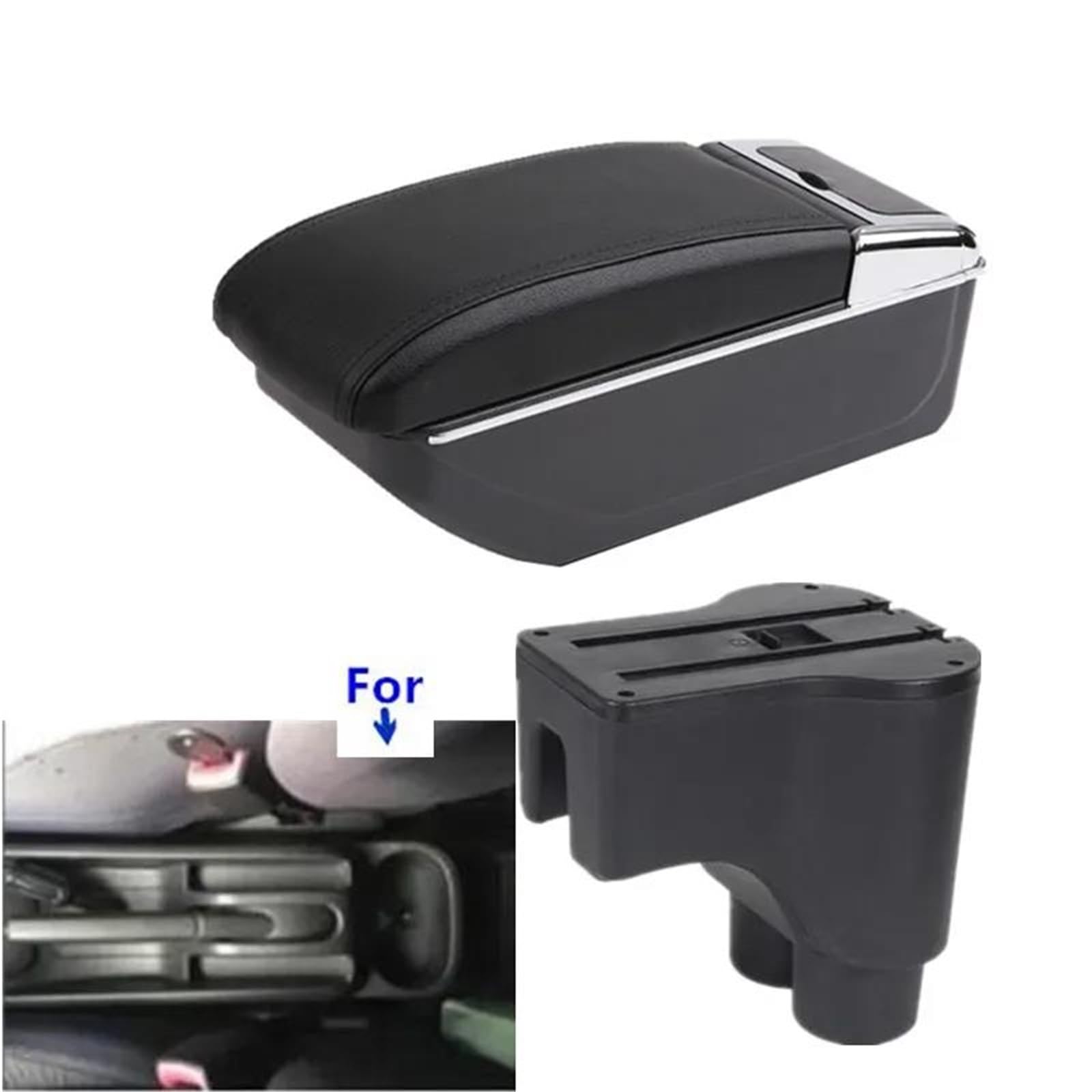 Auto Armlehnenbox Armlehnenbox Für Daihatsu Für Terios 2 Auto-Armlehnenbox Nachrüstung Innenaufbewahrungsbox Autozubehör Mittelkonsolen(Style B1) von ZSHYTWE