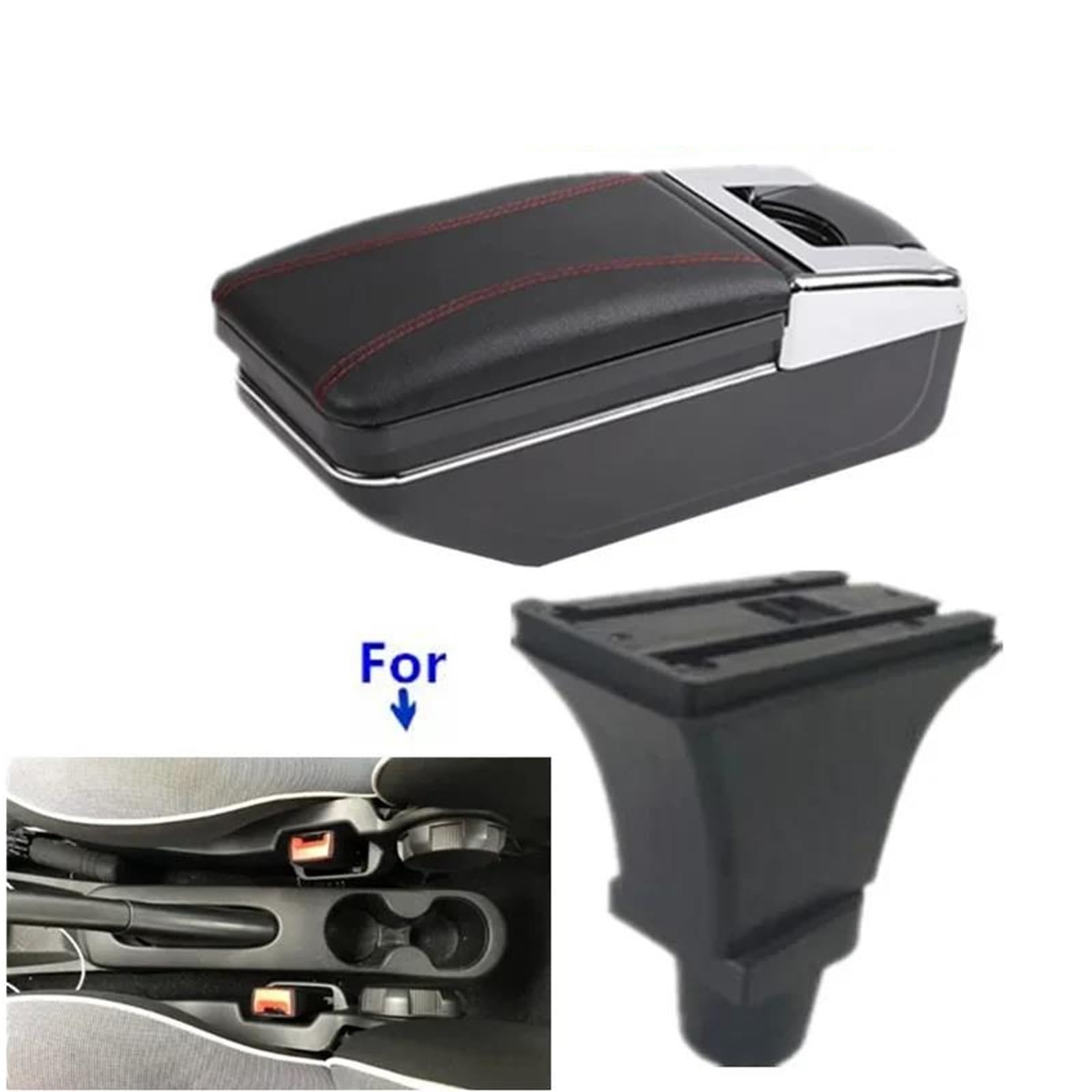 Auto Armlehnenbox Armlehnenbox Für Fiat Für 500 Für Cronos Auto-Armlehnenbox Innenausstattung Mittelaufbewahrungsbox Autozubehör Mittelkonsolen(Style A2) von ZSHYTWE