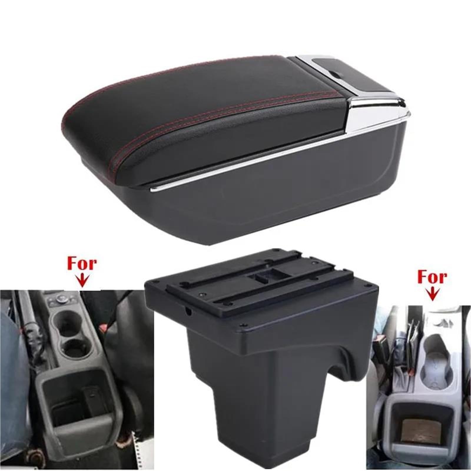 Auto Armlehnenbox Armlehnenbox Für Ford Für Focus III Für MK3 Auto Armlehne Aufbewahrungsbox Innenraum Nachrüstteile Autozubehör Mittelkonsolen(Style B2) von ZSHYTWE