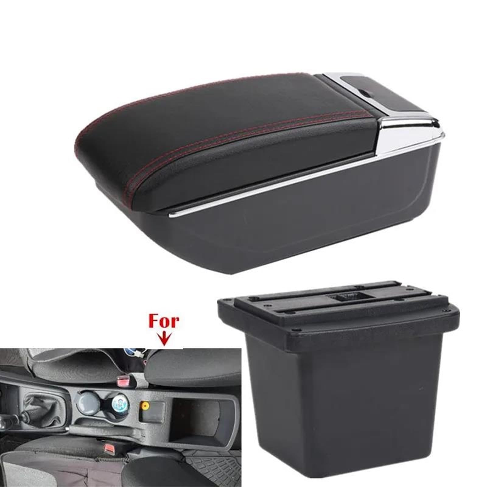 Auto Armlehnenbox Armlehnenbox Für Hyundai Für Elantra Für I30 FD I30cw 2007–2011 Auto-Armlehnen-Aufbewahrungsbox Autozubehör Mittelkonsolen(B 2) von ZSHYTWE