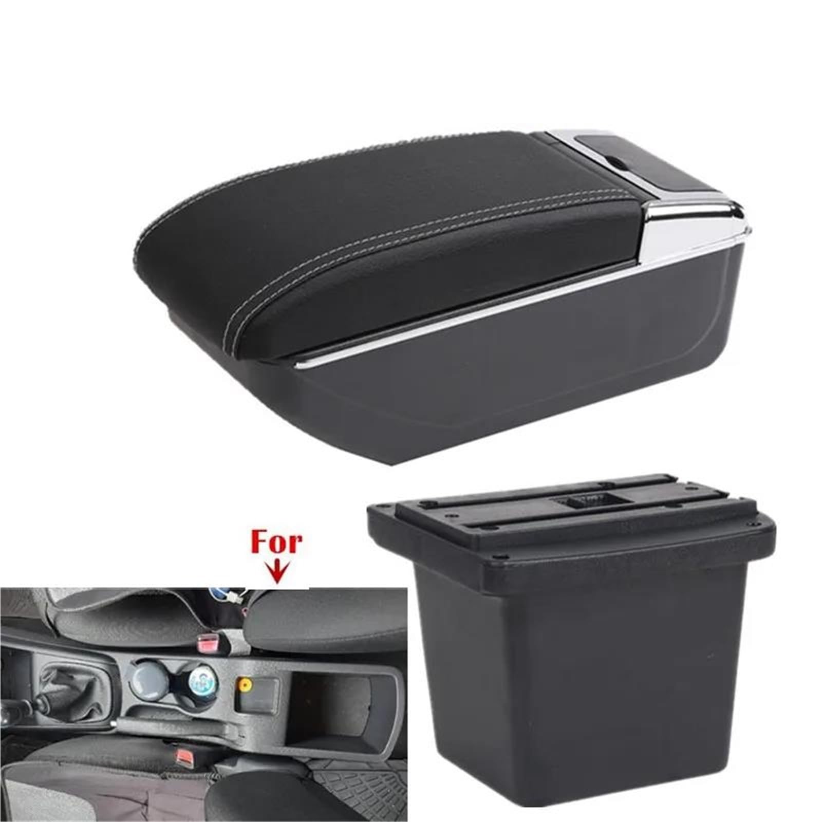 Auto Armlehnenbox Armlehnenbox Für Hyundai Für Elantra Für I30 FD I30cw 2007–2011 Auto-Armlehnen-Aufbewahrungsbox Autozubehör Mittelkonsolen(B 3) von ZSHYTWE