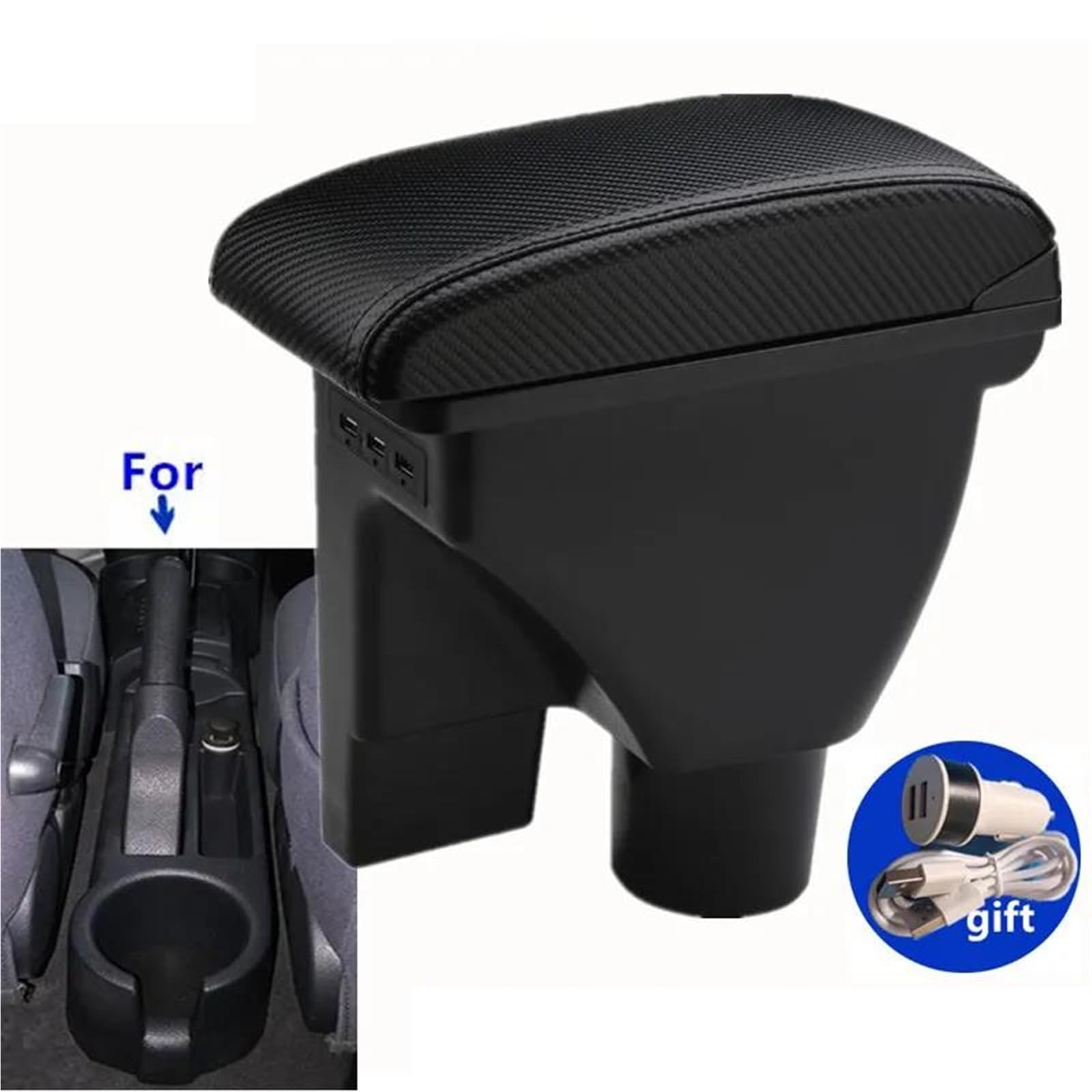 Auto Armlehnenbox Armlehnenbox Für Hyundai Für Getz Auto Armlehnenbox Retrofit Teile Center Storage Box Autozubehör Mittelkonsolen(Style C1) von ZSHYTWE
