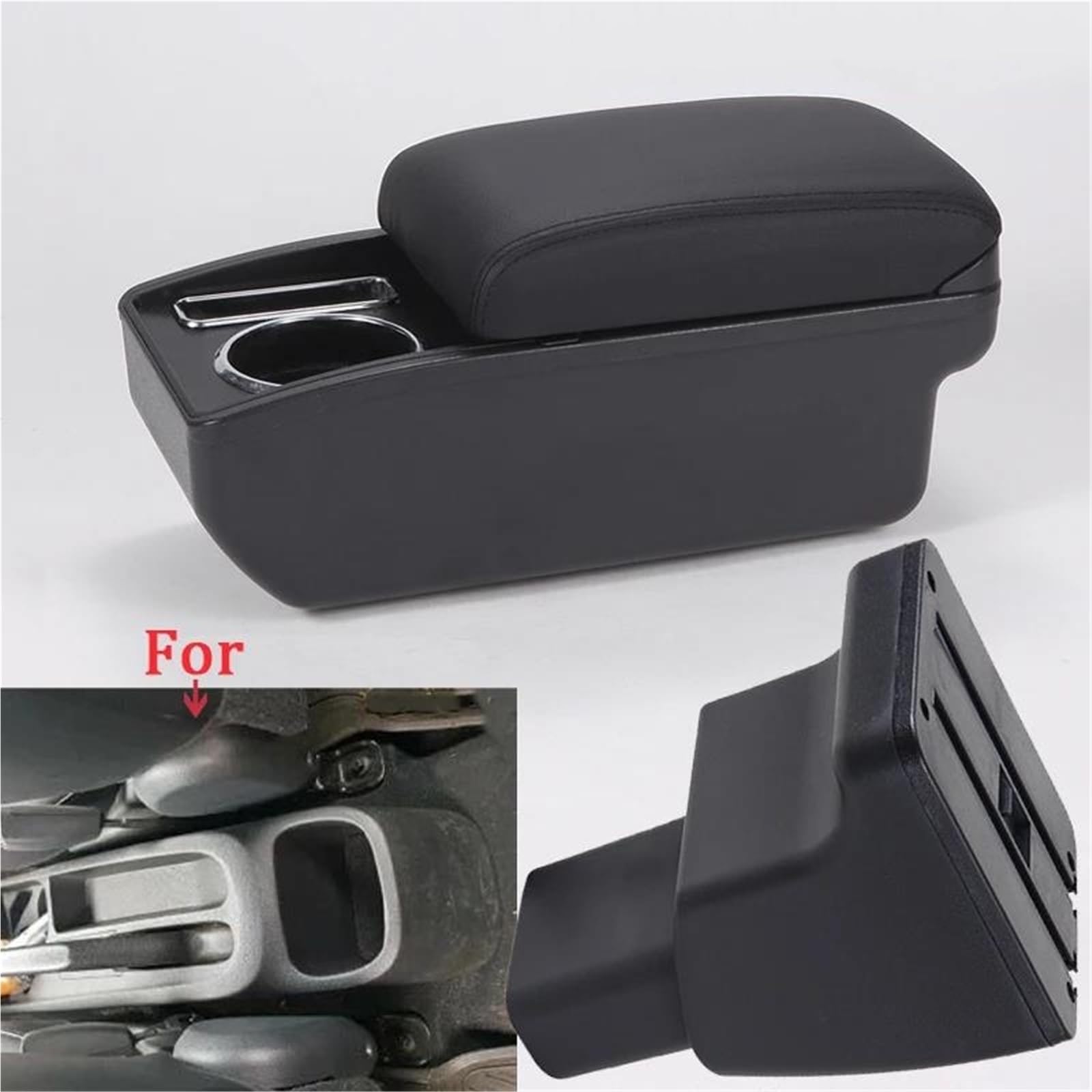 Auto Armlehnenbox Armlehnenbox Für Hyundai Für I10 Auto-Armlehne Zentrale Aufbewahrungsbox Innenraum Spezielle Teile Autozubehör Mittelkonsolen(Style C2) von ZSHYTWE