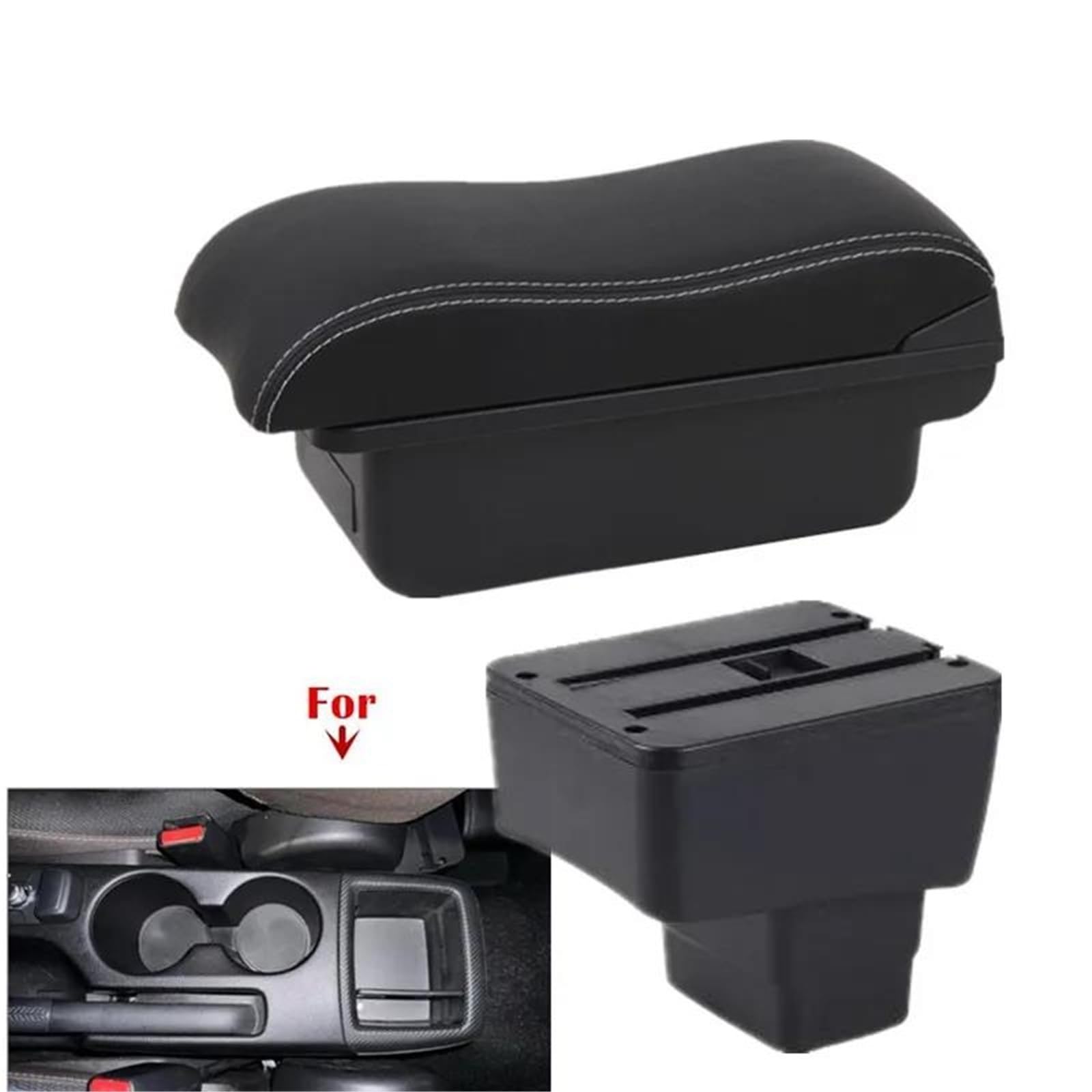 Auto Armlehnenbox Armlehnenbox Für Mazda 2 Für CX-3 Auto-Armlehnenbox Dedizierte Mittelaufbewahrungsbox Autozubehör Mittelkonsolen(Style A6) von ZSHYTWE