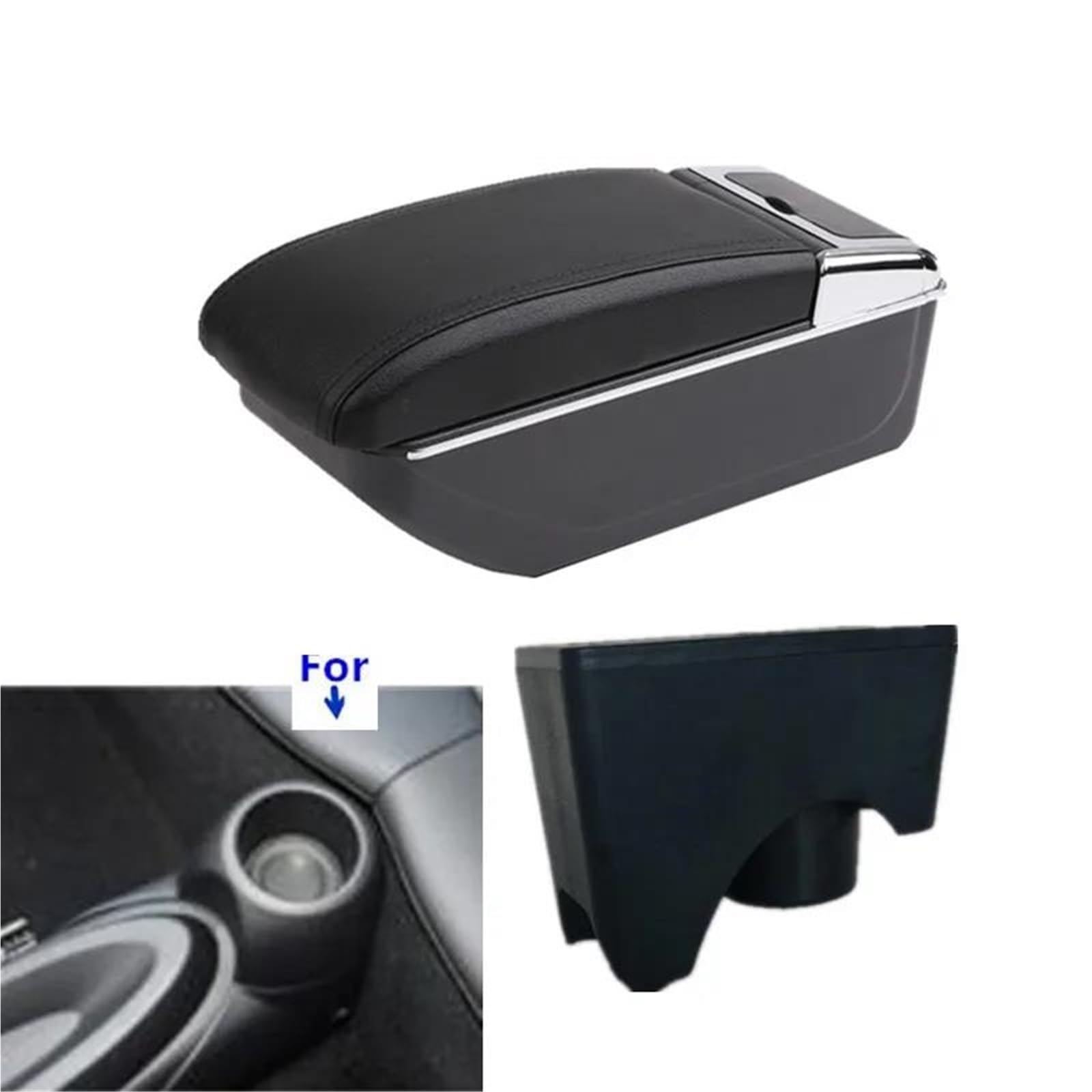 Auto Armlehnenbox Armlehnenbox Für Mini Für Cooper Für Countryman Auto-Armlehnenbox Aufbewahrungsbox Innenraum Nachrüst-Aschenbecher Mittelkonsolen(Style B1) von ZSHYTWE