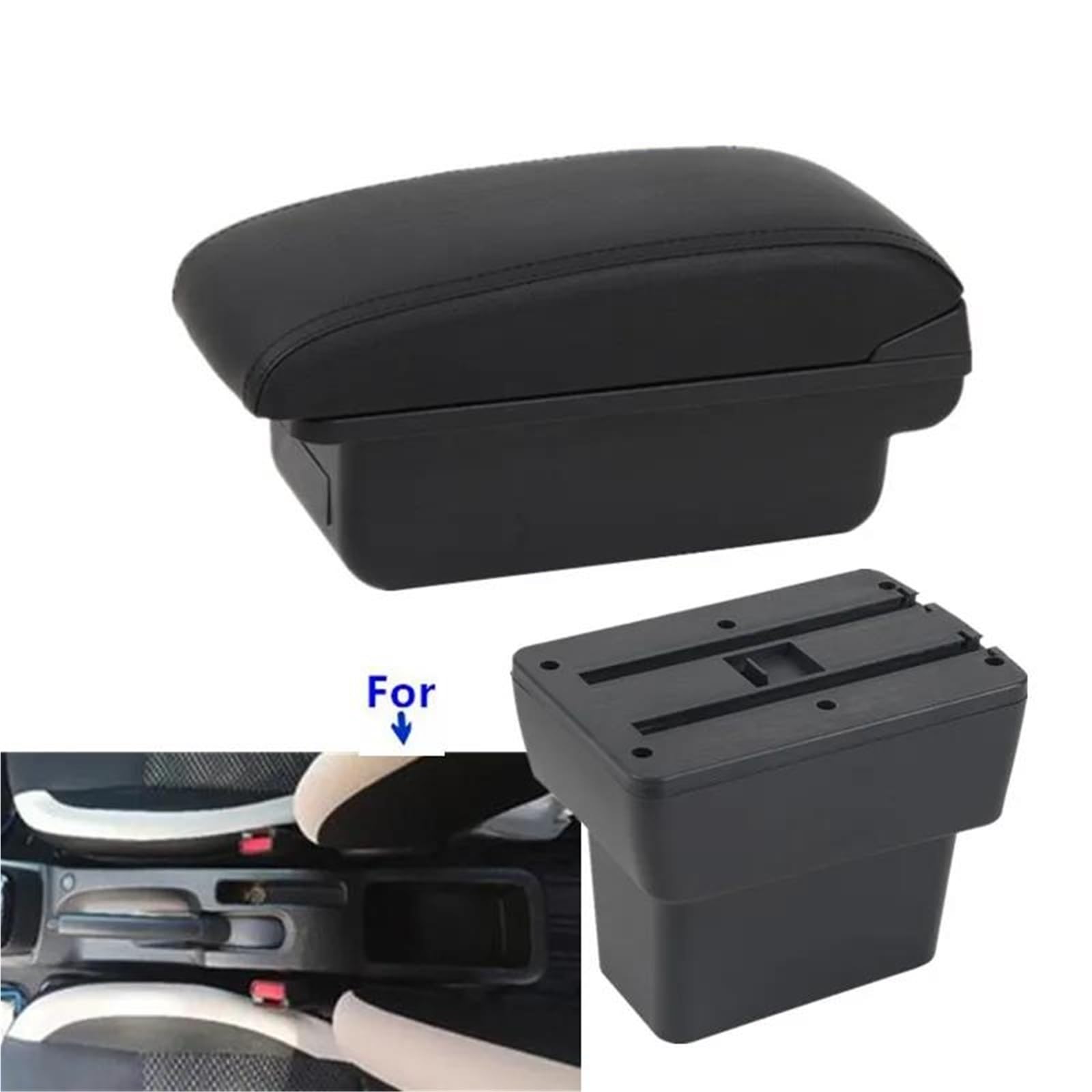 Auto Armlehnenbox Armlehnenbox Für Nissan Für Note 2019–2024 Zentrale Aufbewahrungsbox Spezielles Innenausstattungs-Nachrüst Mittelkonsolen(Style A1) von ZSHYTWE
