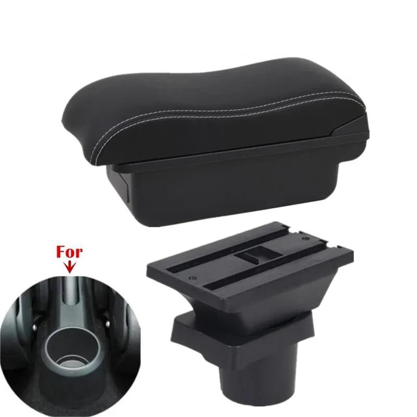 Auto Armlehnenbox Armlehnenbox Für Skoda Für Citigo Für Seat Für Mii Auto-Armlehnenkonsolen-Aufbewahrungsbox Spezielle Nachrüstung Mittelkonsolen(Style A6) von ZSHYTWE