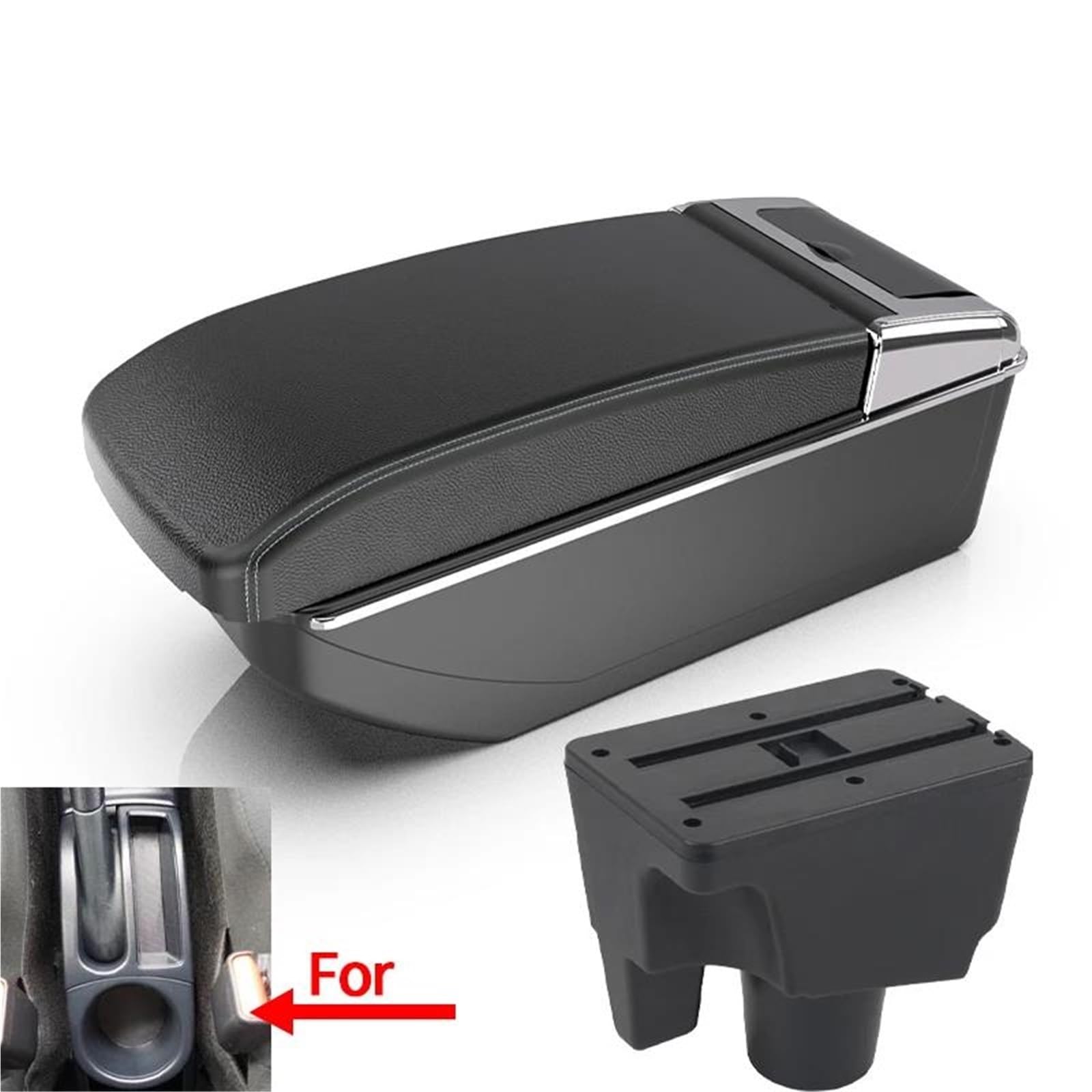 Auto Armlehnenbox Armlehnenbox Für Toyota Für Prius C Für Aqua Auto Armlehne Aufbewahrungsbox Teile Innen Autozubehör Mittelkonsolen(Style B3) von ZSHYTWE