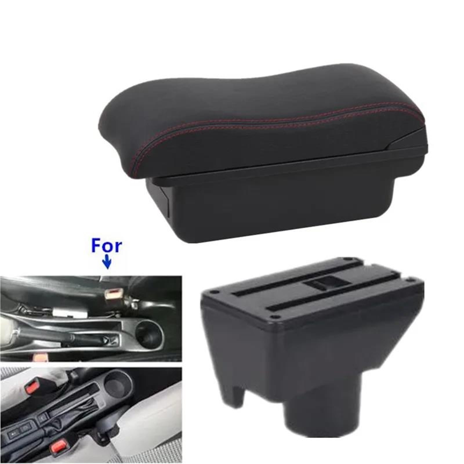Auto Armlehnenbox Armlehnenbox Für Toyota Für Yaris Für Vitz Auto Armlehne Center Storage Box Innen Retrofit Autozubehör Mittelkonsolen(Style A5) von ZSHYTWE