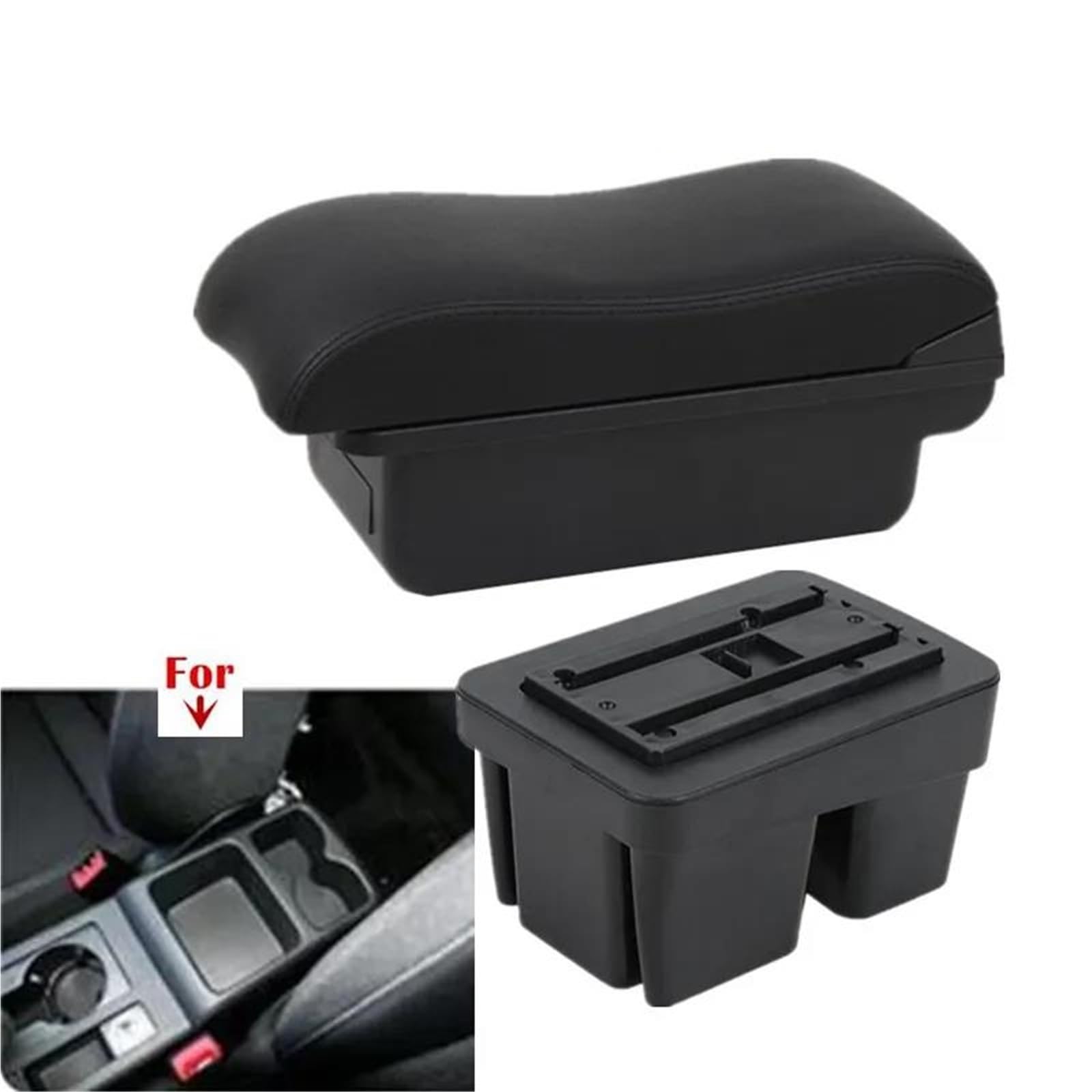 Auto Armlehnenbox Armlehnenbox Für VW Für Golf 7 Für Mk7 2014-2019 Autoarmlehnenbox Aufbewahrungsbox Nachrüst-Autozubehör Mittelkonsolen(Style A4) von ZSHYTWE