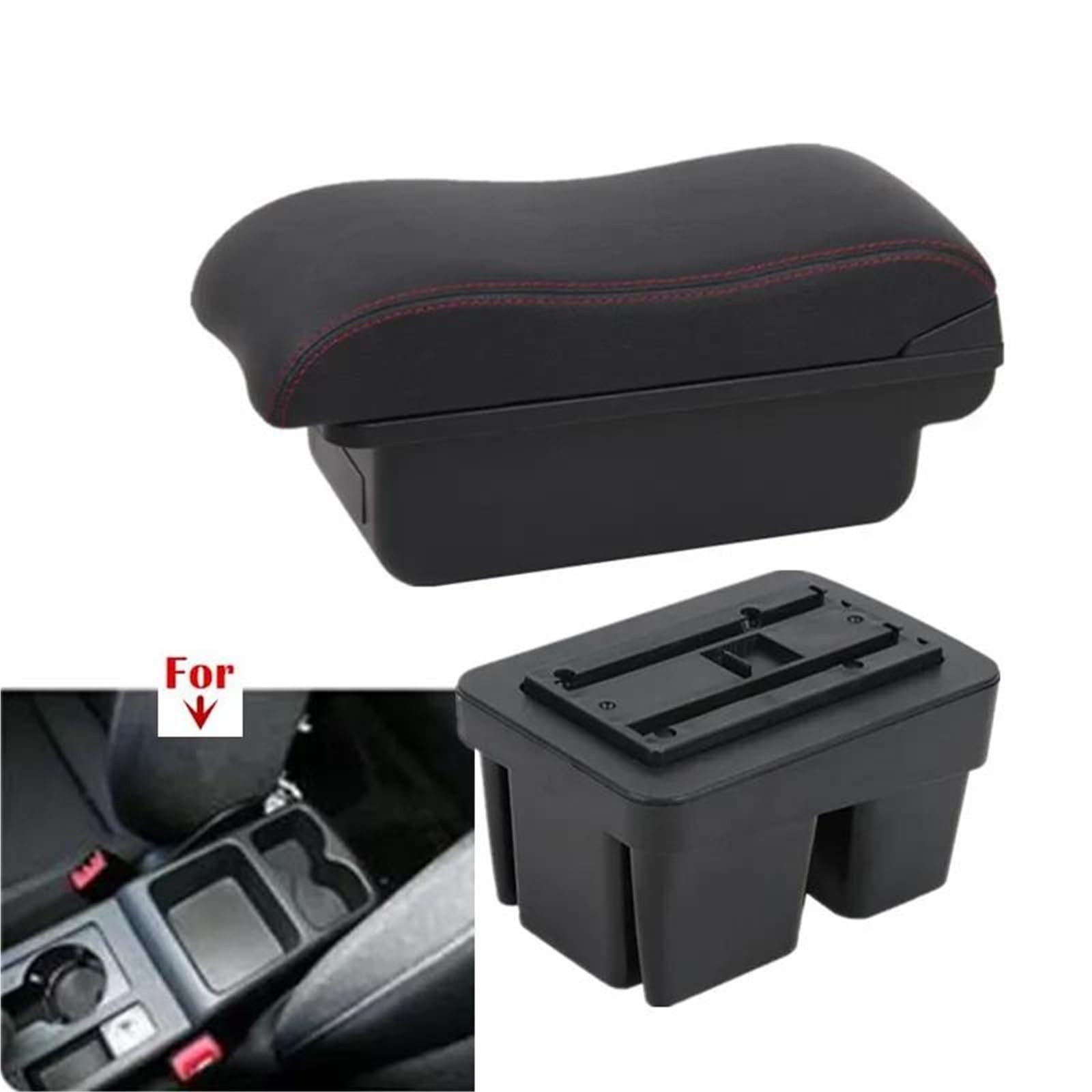 Auto Armlehnenbox Armlehnenbox Für VW Für Golf 7 Für Mk7 2014-2019 Autoarmlehnenbox Aufbewahrungsbox Nachrüst-Autozubehör Mittelkonsolen(Style A5) von ZSHYTWE