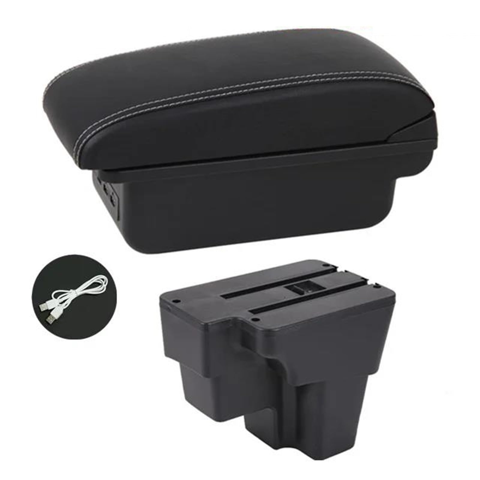 Auto Armlehnenbox Auto Armlehne Box Für Kia Für Rio Für Stonic 2015-2021 Retrofit Teile Center Storage Box Mittelkonsolen(Style C3) von ZSHYTWE