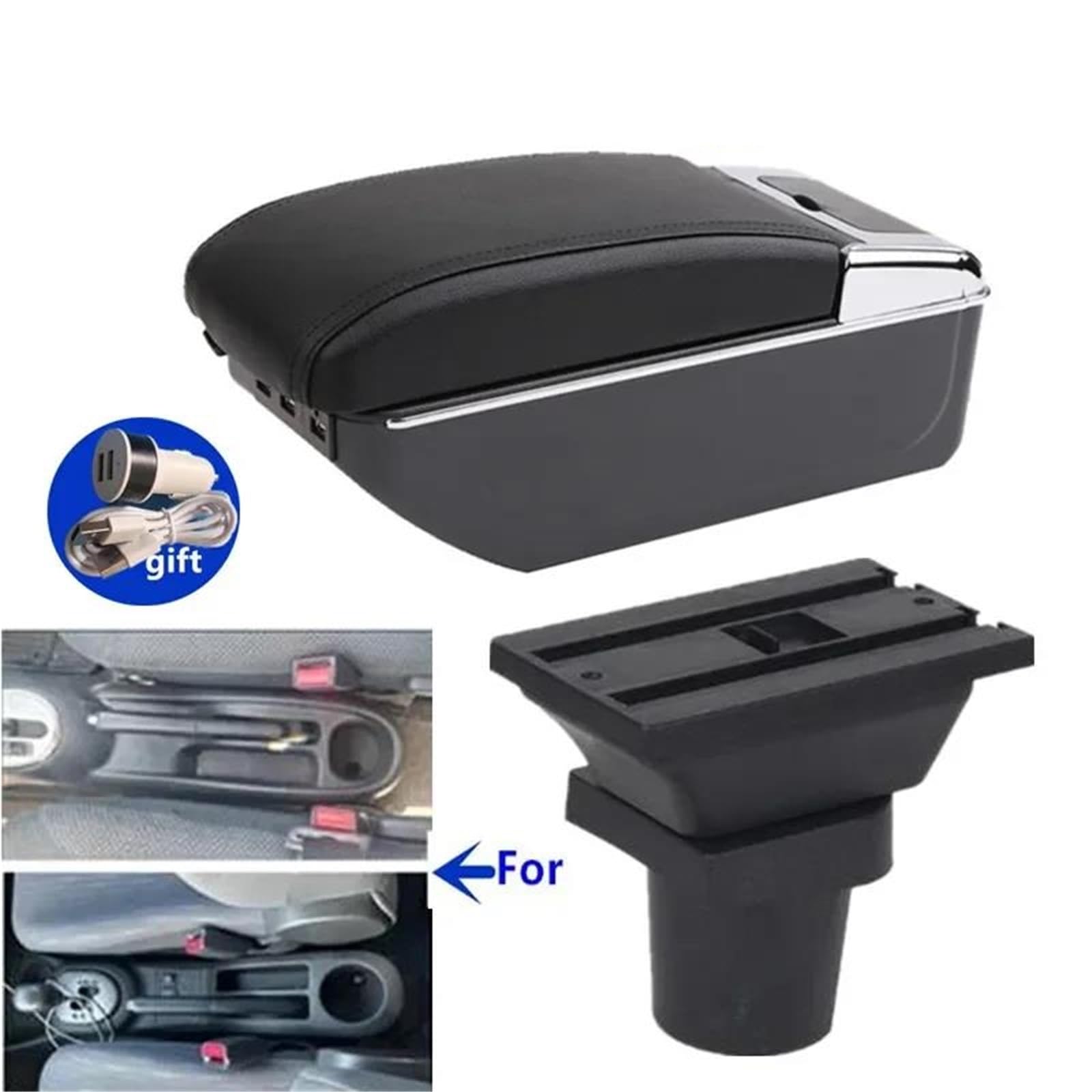 Auto Armlehnenbox Auto Armlehne Box Für Toyota Für Yaris Für Vitz Fließheck 1998-2011 Innen Retrofit Center Storage Box Mittelkonsolen(Style C1) von ZSHYTWE