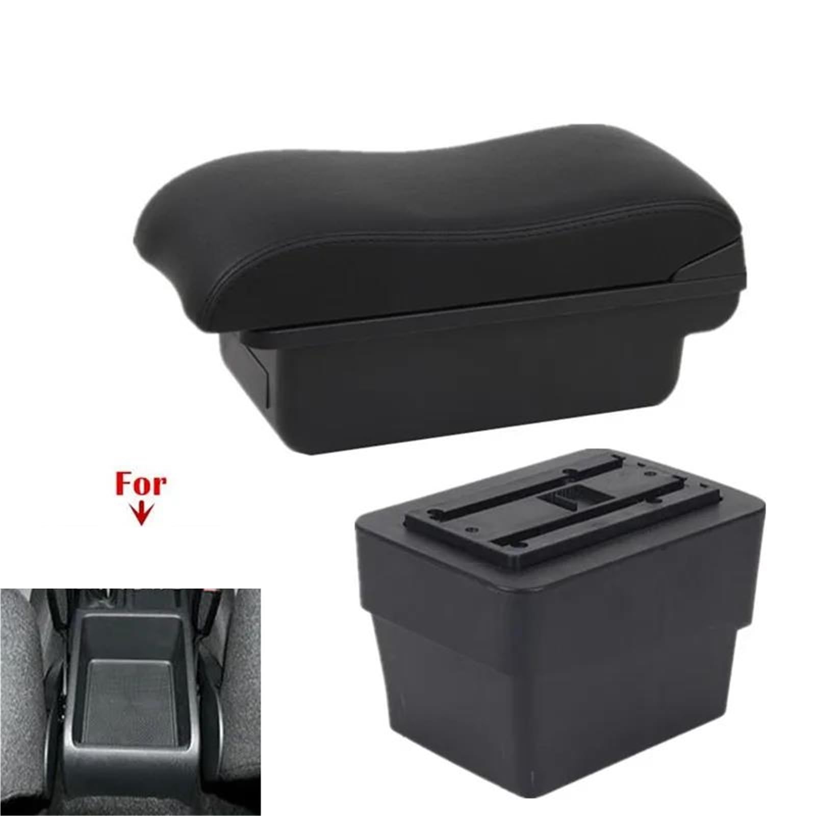 Auto Armlehnenbox Auto-Armlehnenbox Für Octavia Für Mk3 A7 2014-2021 Armlehnen-Aufbewahrungsbox Spezielles Nachrüst-Autozubehör Mittelkonsolen(Style A4) von ZSHYTWE