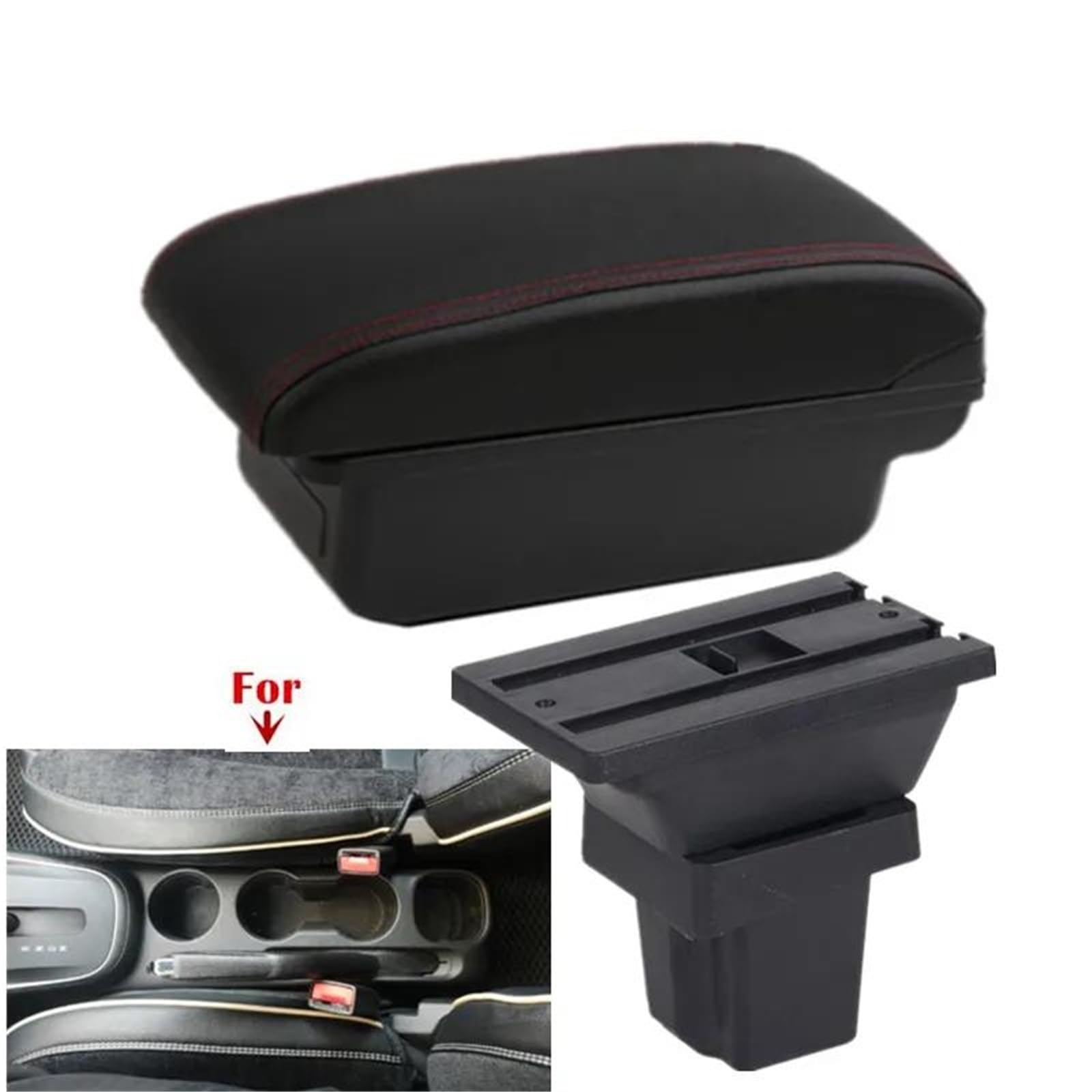 Auto Armlehnenbox Auto-Aufbewahrungsbox Auto-Armlehne Für Chevy Für Trax Für Tracker 2015–2019 Armlehnenbox Armzubehör Mittelkonsolen(Style A2) von ZSHYTWE