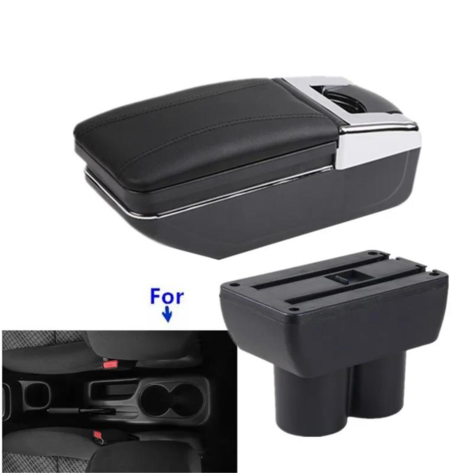 Auto Armlehnenbox Autoarmlehne Für Suzuki Für Jimny 1999-2018 Armlehnenbox Innenteile Center Storage Box Autozubehör Mittelkonsolen(Style A1) von ZSHYTWE