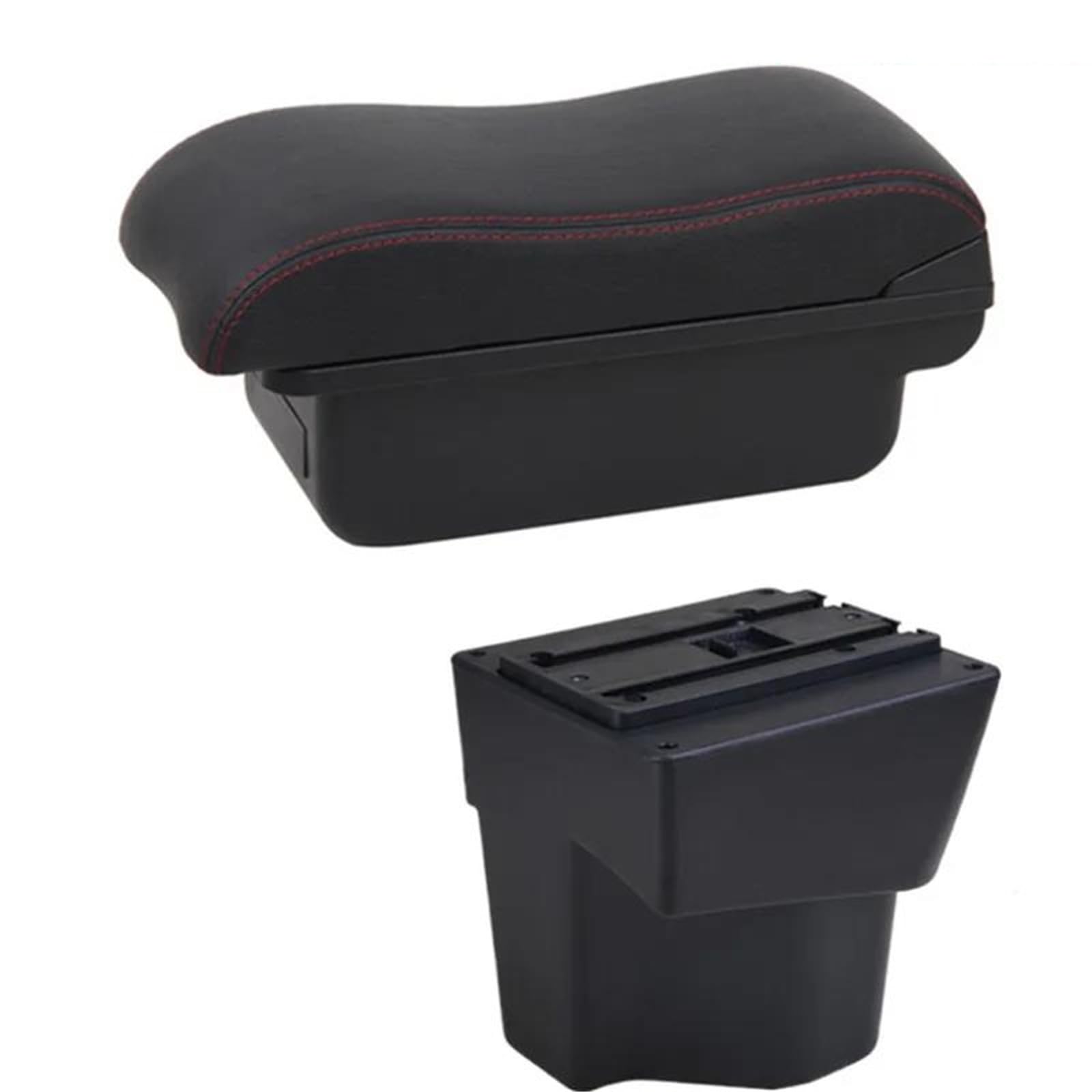 Auto Armlehnenbox Für Kia Für Rio 5 2012-2019 Auto Armlehne Box Leder Arm Rest Center Console Storage Box USB Zubehör Mittelkonsolen(Style B5) von ZSHYTWE