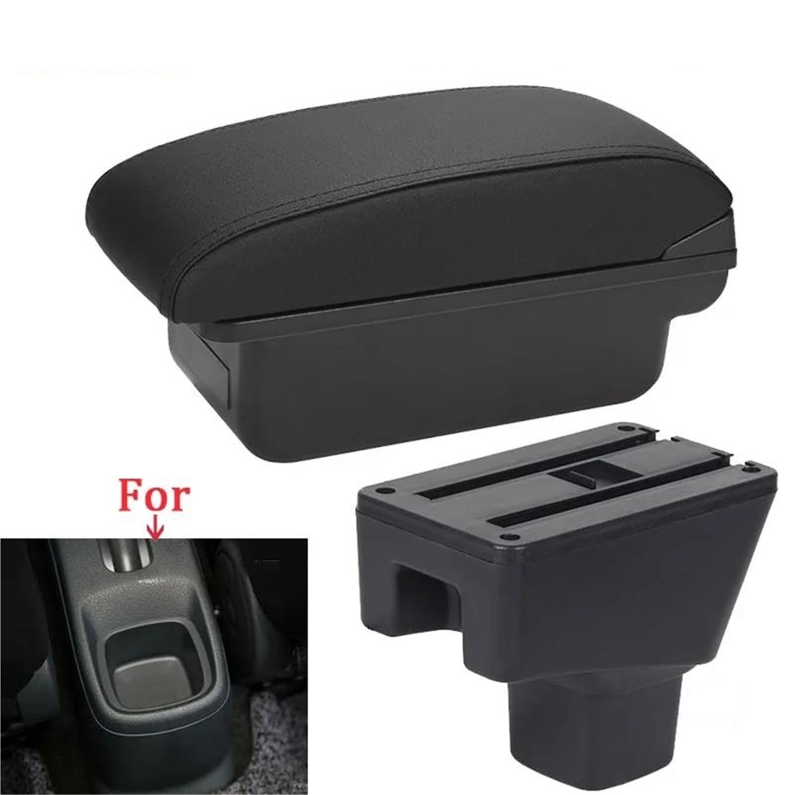 Auto Armlehnenbox Für Suzuki Für SX4 Armlehne Innenteile Auto Armlehne Box Teile Aufbewahrungsbox Autozubehör Innen Mittelkonsolen(Style C2) von ZSHYTWE