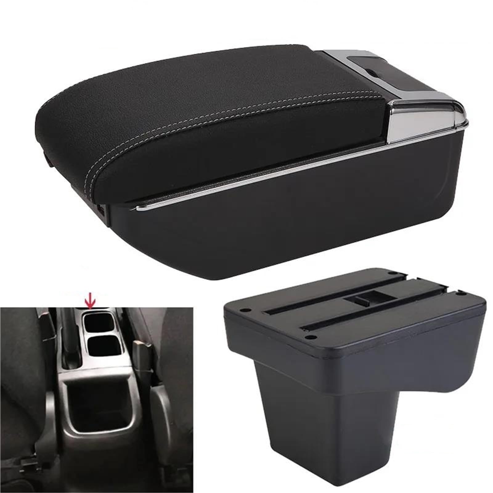 Auto Armlehnenbox Für Suzuki Für Vitara Armlehne Retrofit Teile Gewidmet Auto Armlehne Zentrum Speicher Box Auto Innen USB Mittelkonsolen(Style B3) von ZSHYTWE
