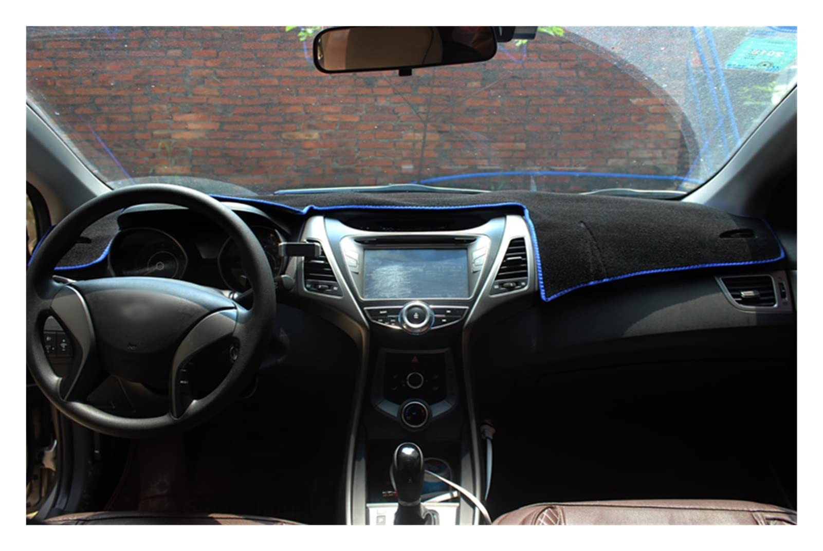 Für Für Elantra MD AD 2011-2016 2017 2018 2019 Auto Abdeckung Matte Sonnenschutz Pad Instrumententafel Teppiche Armaturenbrett-Abdeckungs(MD 2011-2015 Blue) von ZSHYTWE