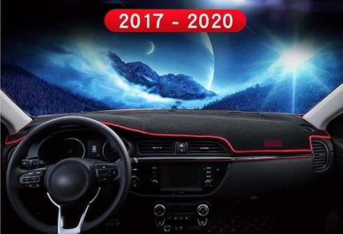 Für Kia Für Rio 4 2017 2018 2019 2020 Auto-Abdeckungen, Matte, Vermeiden Sie, Sonnenschutz, Instrumententafeln, Teppiche, Zierleisten Armaturenbrett-Abdeckungs(Black Side) von ZSHYTWE