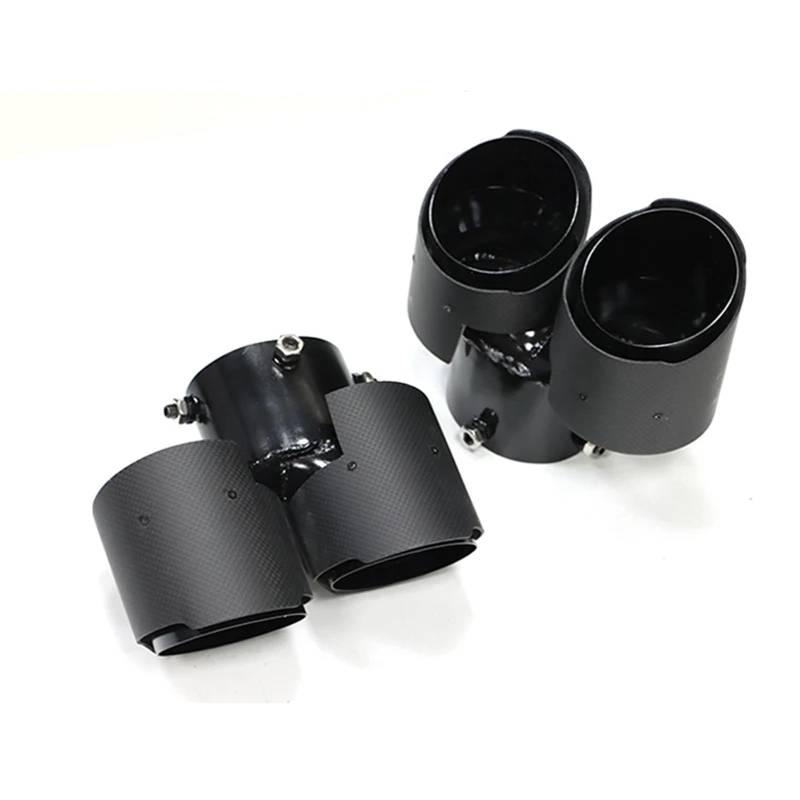 Auspuffblenden 1 Paar Auspuffblende Für 840i G14 G15 G16 Edelstahl Schwarz Schalldämpfer Spitze Auspuff System Düse Endrohrblende(Carbon B) von ZSKSJHSJ