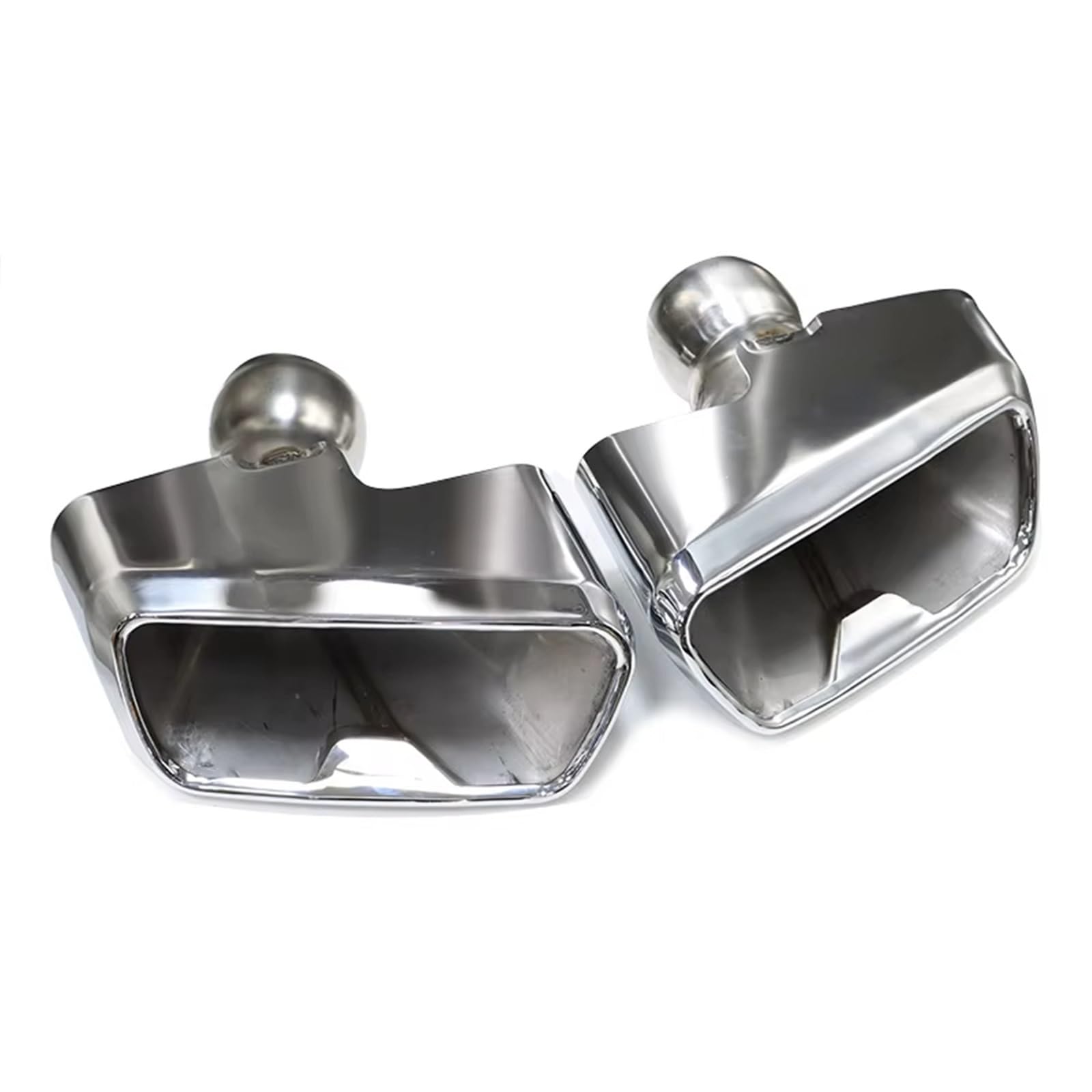 Auspuffblenden 1 Paar Auspuffblende Für G30 G31 525i 530i 540i Geändert MP Diffusor Abgasanlage Düse Schwarz Schalldämpfer Spitze Endrohrblende(Silber) von ZSKSJHSJ