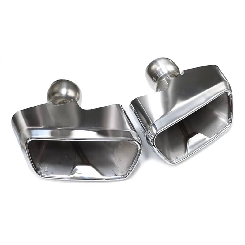 Auspuffblenden 1 Paar Auspuffblende Für G30 G31 525i 530i 540i Geändert MP Diffusor Abgasanlage Düse Schwarz Schalldämpfer Spitze Endrohrblende(Silber) von ZSKSJHSJ