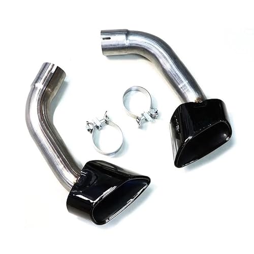 Auspuffblenden 1 Paar Auspuffblende Für X5 E70 V8 2007–2010 Auspuffrohr 304 Edelstahl Schalldämpfer Spitze Auto Auspuff Endrohr Düse Endrohrblende(Black Exhaust) von ZSKSJHSJ